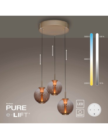 Paul Neuhaus Pure E-Infinity Lampa Wisząca Brązowy 2222-97 - product 2