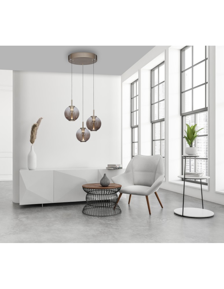 Paul Neuhaus Pure E-Infinity Lampa Wisząca Brązowy 2222-97