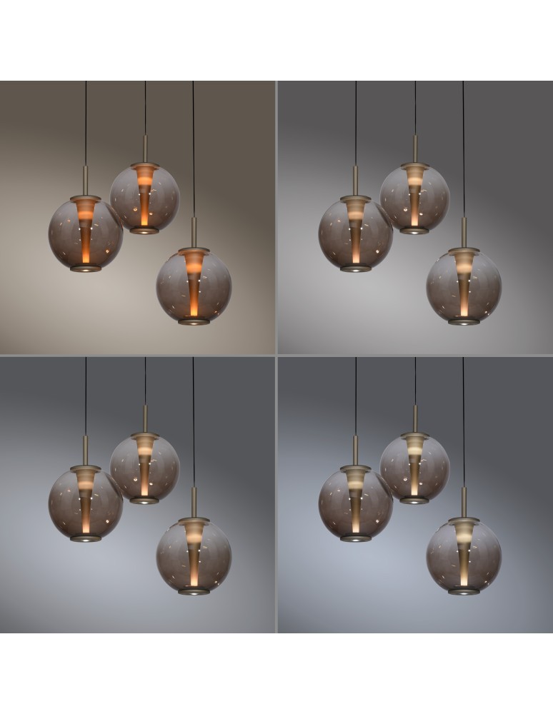 Paul Neuhaus Pure E-Infinity Lampa Wisząca Brązowy 2222-97