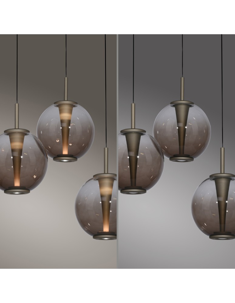 Paul Neuhaus Pure E-Infinity Lampa Wisząca Brązowy 2222-97