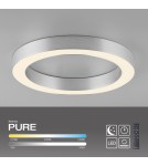 Paul Neuhaus Pure Lines Round Lampa Sufitowa Stalowa 6310-95