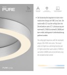 Paul Neuhaus Pure Lines Round Lampa Sufitowa Stalowa 6310-95