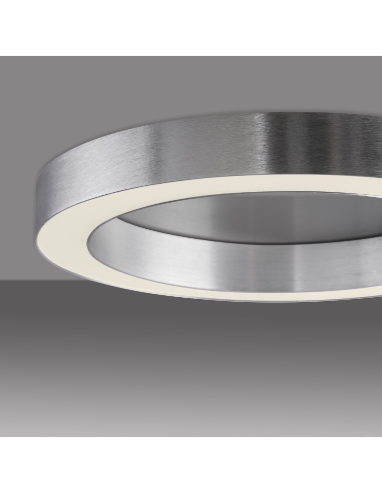 Paul Neuhaus Pure Lines Round Lampa Sufitowa Stalowa 6310-95