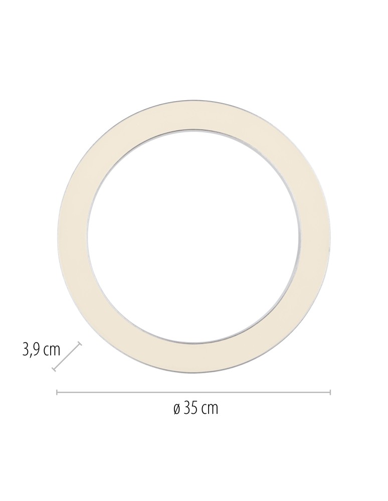 Paul Neuhaus Pure Lines Round Lampa Sufitowa Stalowa 6310-95