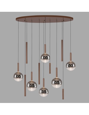 Paul Neuhaus Bowl Lampa Wisząca Brązowa 2288-23