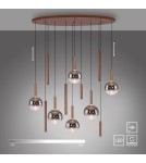 Paul Neuhaus Bowl Lampa Wisząca Brązowa 2288-23