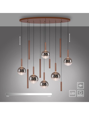 Paul Neuhaus Bowl Lampa Wisząca Brązowa 2288-23 - product 2