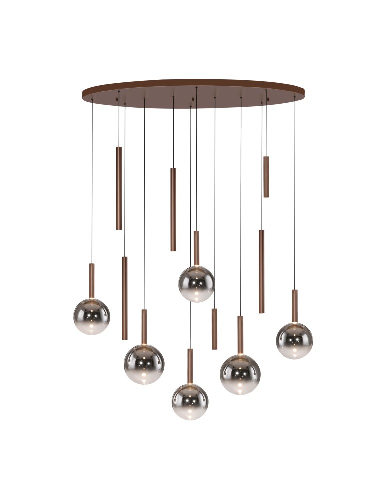 Paul Neuhaus Bowl Lampa Wisząca Brązowa 2288-23