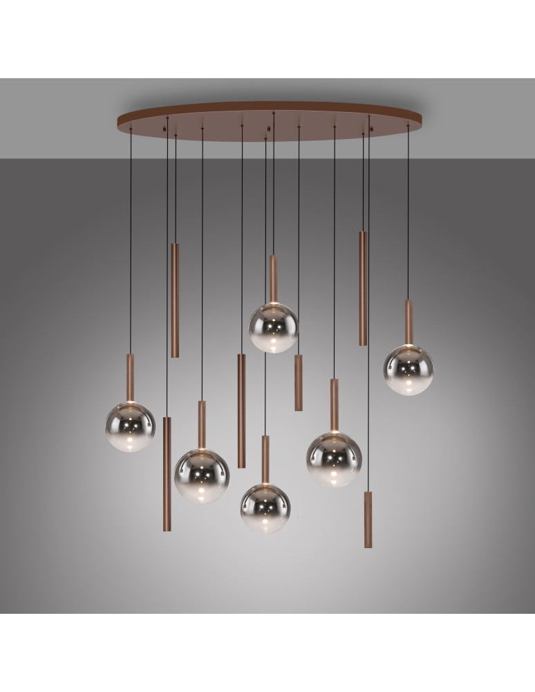 Paul Neuhaus Bowl Lampa Wisząca Brązowa 2288-23