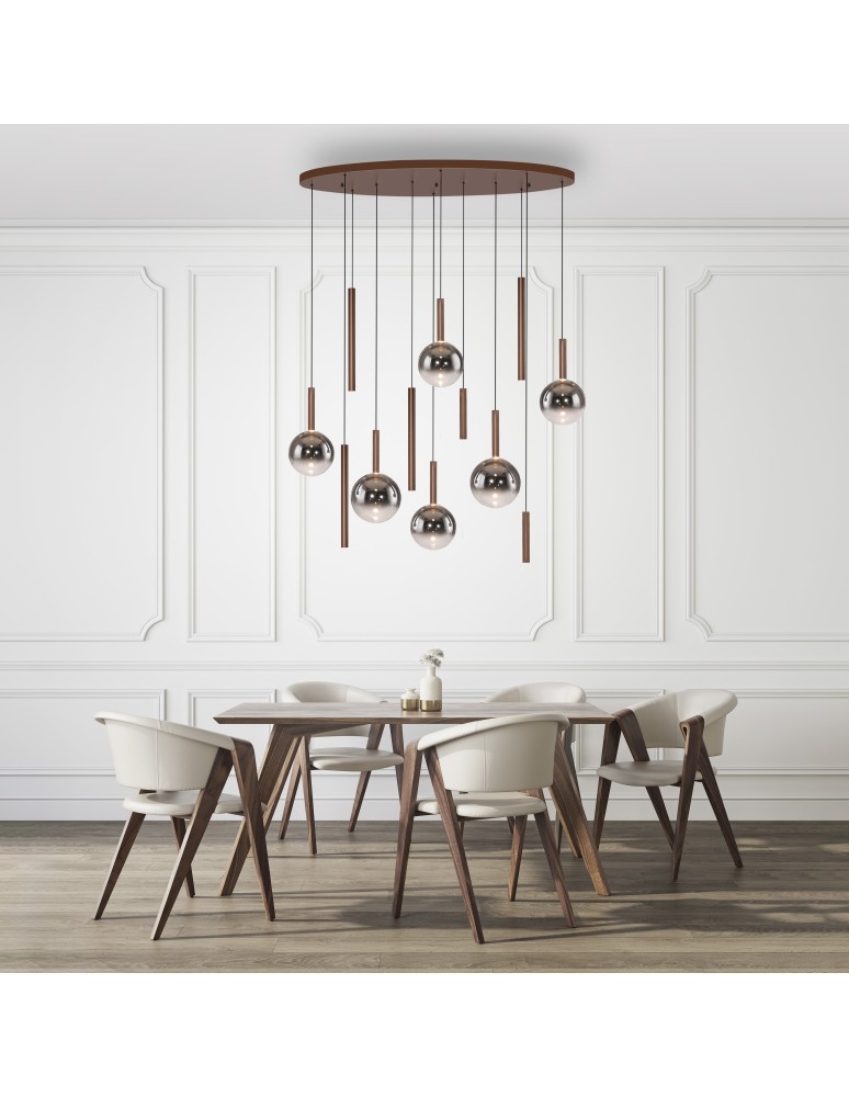Paul Neuhaus Bowl Lampa Wisząca Brązowa 2288-23