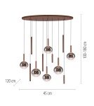 Paul Neuhaus Bowl Lampa Wisząca Brązowa 2288-23