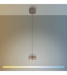 Paul Neuhaus Pure Falling Rings Lampa Wisząca Brązowa/Chrom 2503-97