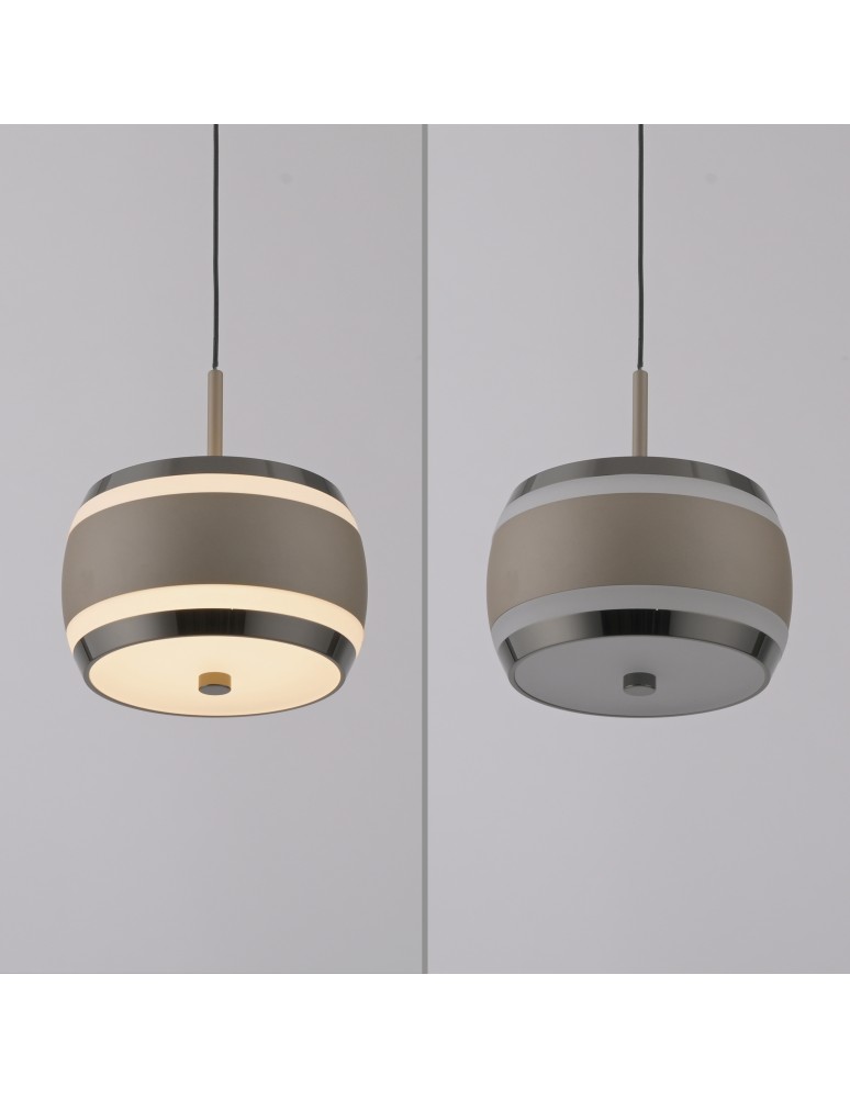 Paul Neuhaus Pure Falling Rings Lampa Wisząca Brązowa/Chrom 2503-97