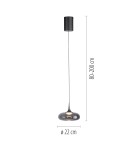 Paul Neuhaus Posh Lampa Wisząca Szara 15692-15