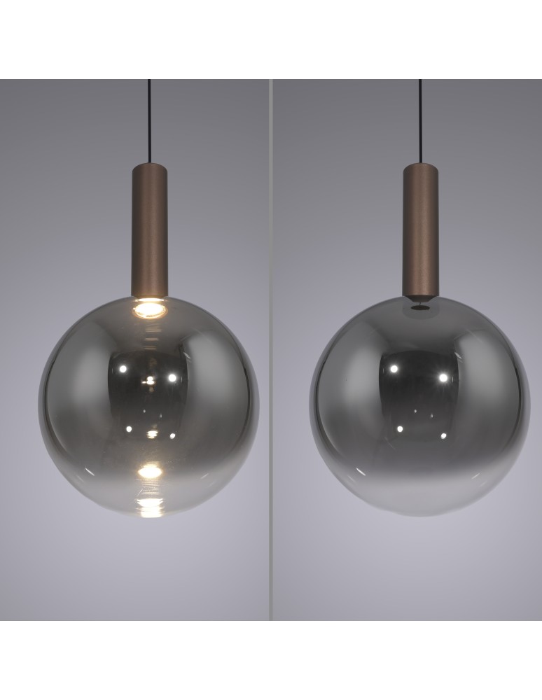 Paul Neuhaus Bowl Lampa Wisząca Brązowa 2284-23
