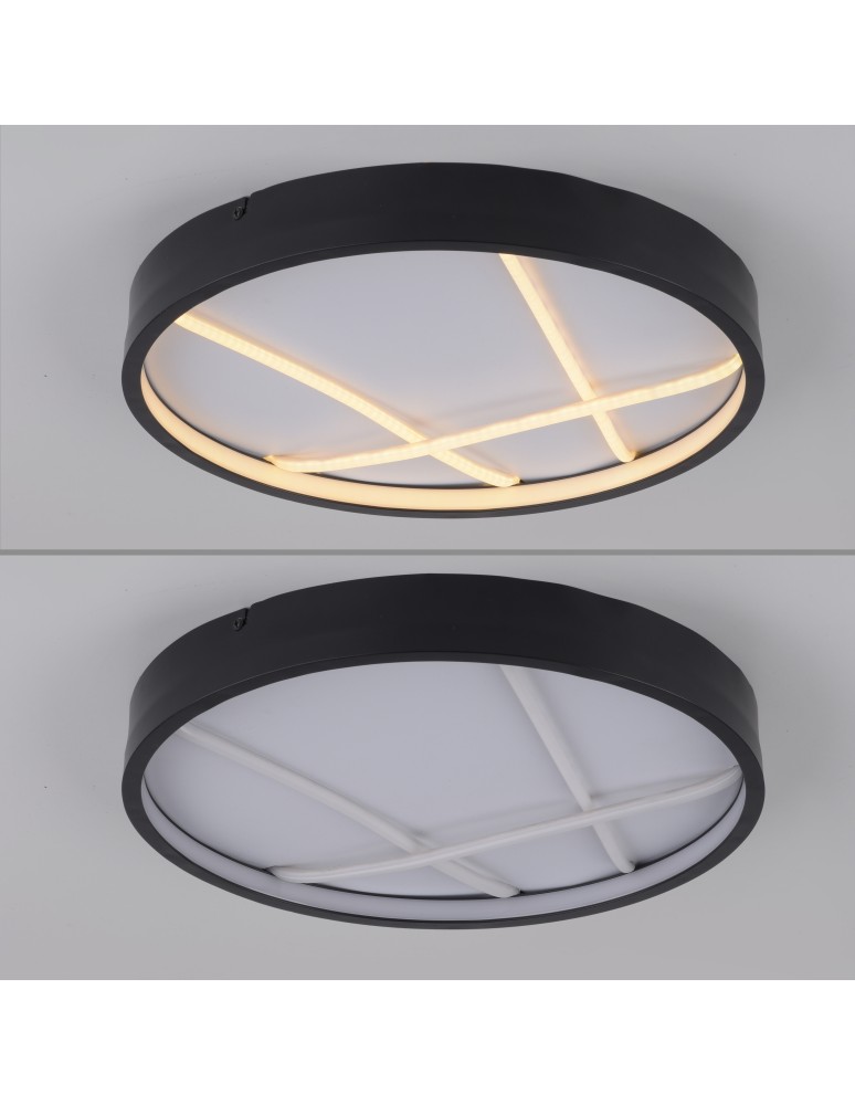 Paul Neuhaus Mikado Lampa Sufitowa Czarna 14091-18