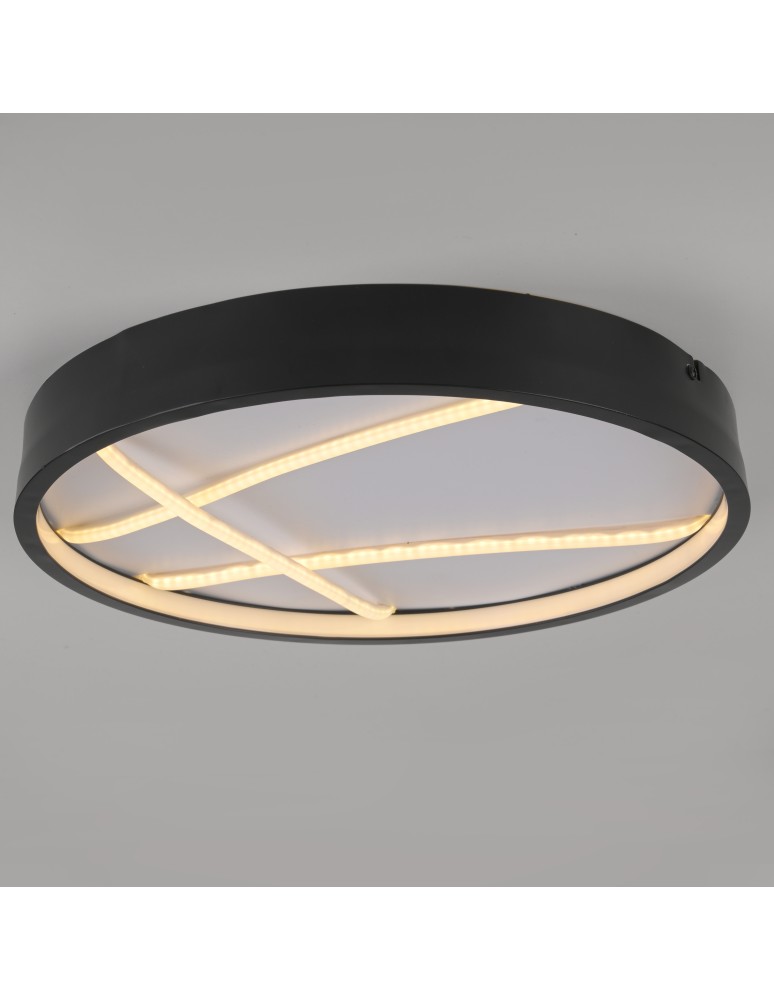 Paul Neuhaus Mikado Lampa Sufitowa Czarna 14091-18
