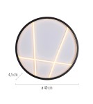 Paul Neuhaus Mikado Lampa Sufitowa Czarna 14091-18
