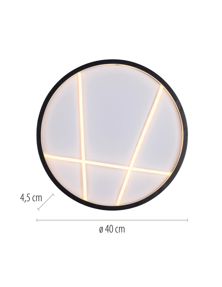 Paul Neuhaus Mikado Lampa Sufitowa Czarna 14091-18