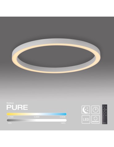Paul Neuhaus Pure Lines Round Lampa Sufitowa Biała 6306-16 - product 2