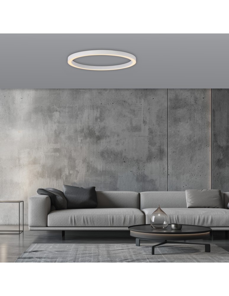 Paul Neuhaus Pure Lines Round Lampa Sufitowa Biała 6306-16