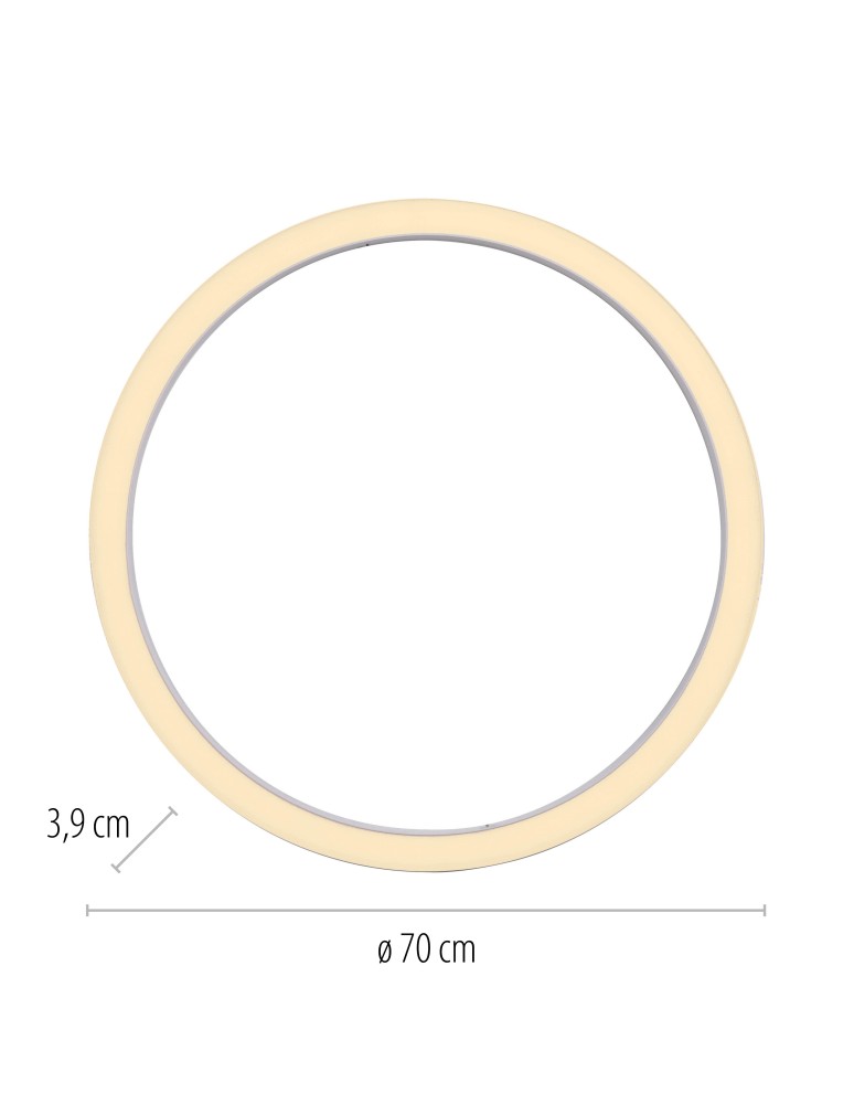 Paul Neuhaus Pure Lines Round Lampa Sufitowa Biała 6306-16