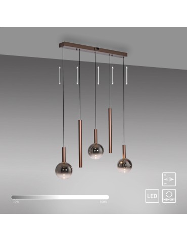 Paul Neuhaus Bowl Lampa Wisząca Brązowa 2286-23 - product 2