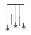 Paul Neuhaus Bowl Lampa Wisząca Brązowa 2286-23
