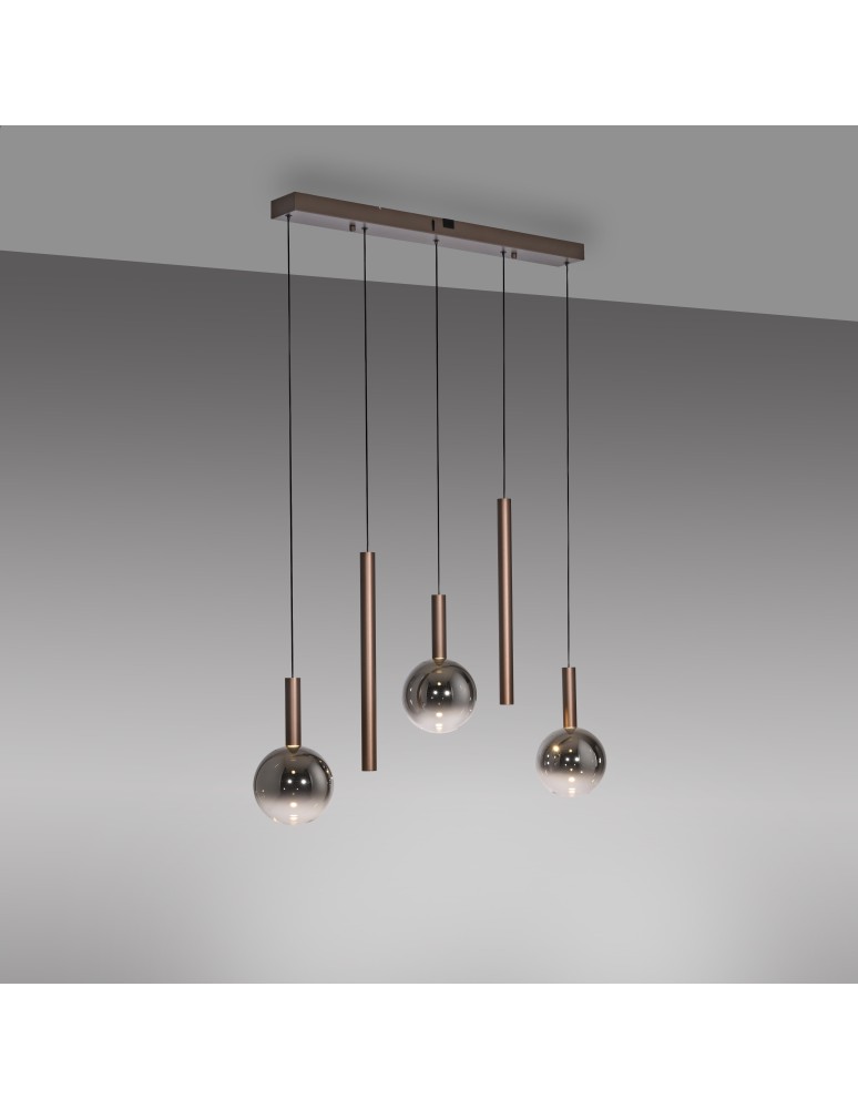 Paul Neuhaus Bowl Lampa Wisząca Brązowa 2286-23