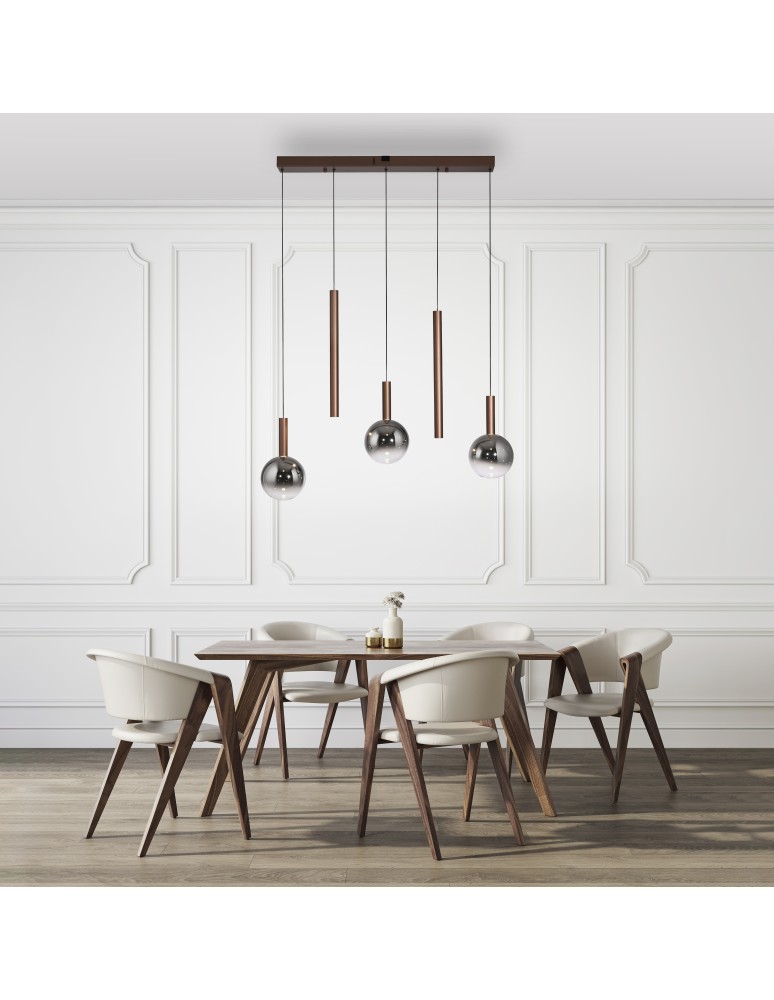 Paul Neuhaus Bowl Lampa Wisząca Brązowa 2286-23