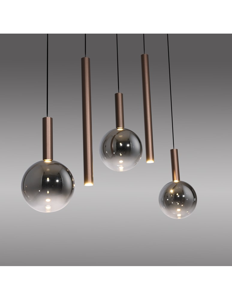 Paul Neuhaus Bowl Lampa Wisząca Brązowa 2286-23