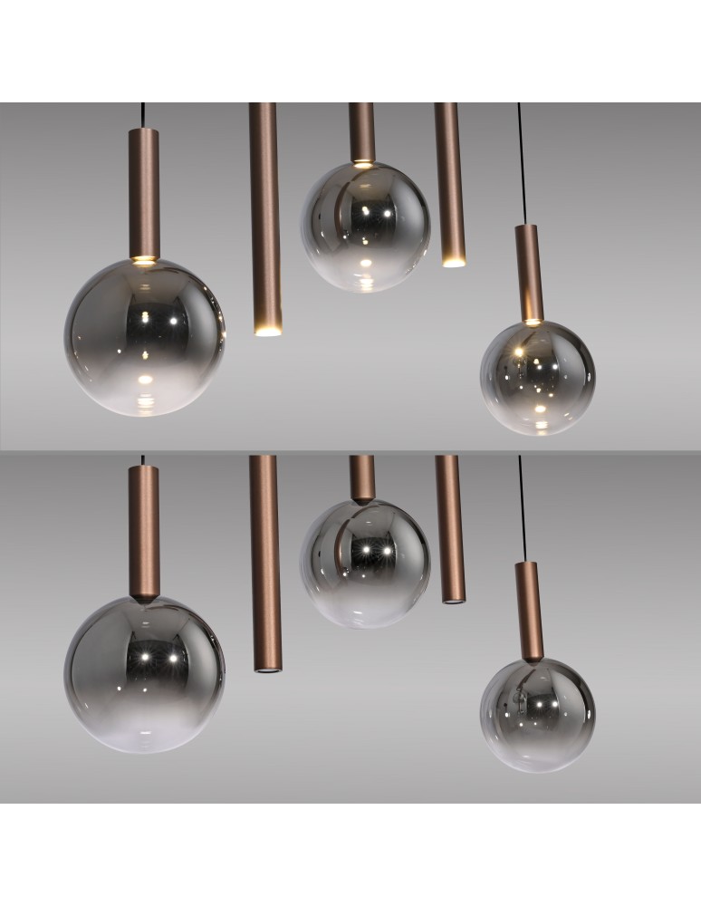 Paul Neuhaus Bowl Lampa Wisząca Brązowa 2286-23