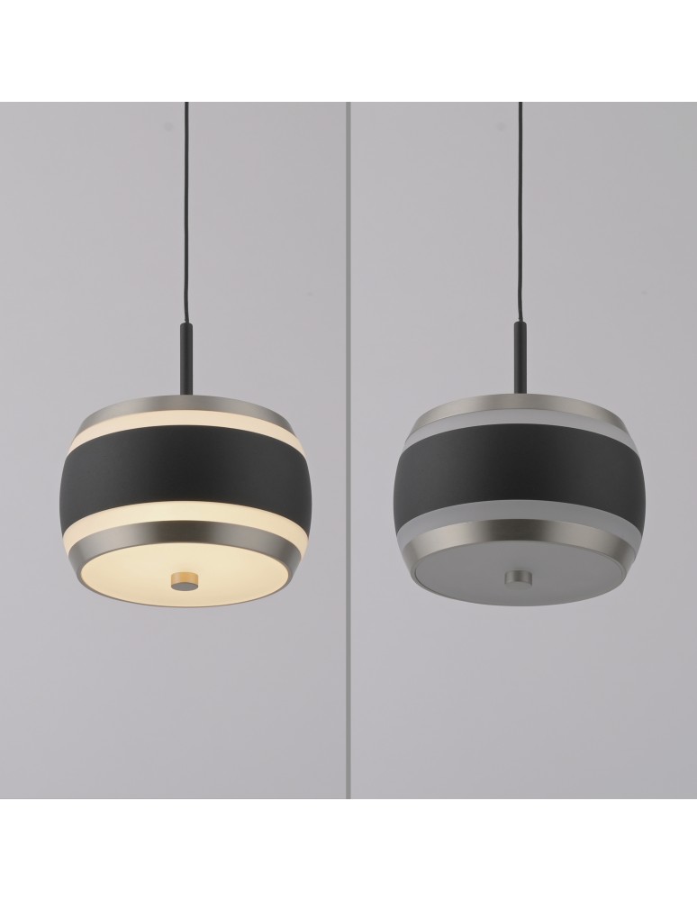 Paul Neuhaus Pure Falling Rings Lampa Wisząca Czarna 2503-18
