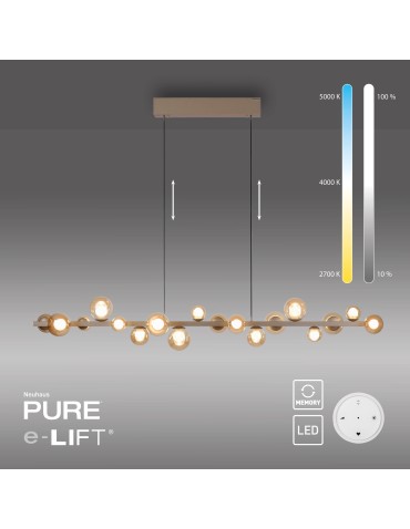 Paul Neuhaus Pure E-Popup Lampa Wisząca Brązowa 2558-97 - product 2