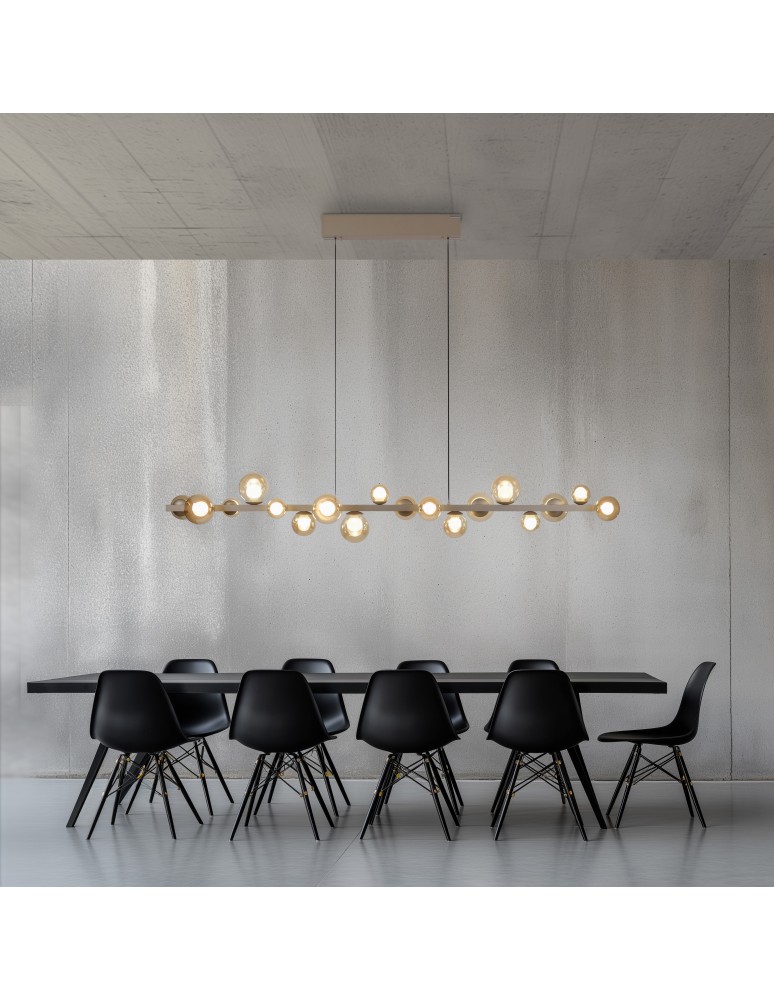 Paul Neuhaus Pure E-Popup Lampa Wisząca Brązowa 2558-97