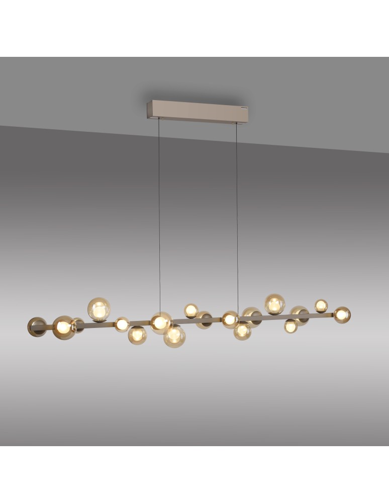 Paul Neuhaus Pure E-Popup Lampa Wisząca Brązowa 2558-97