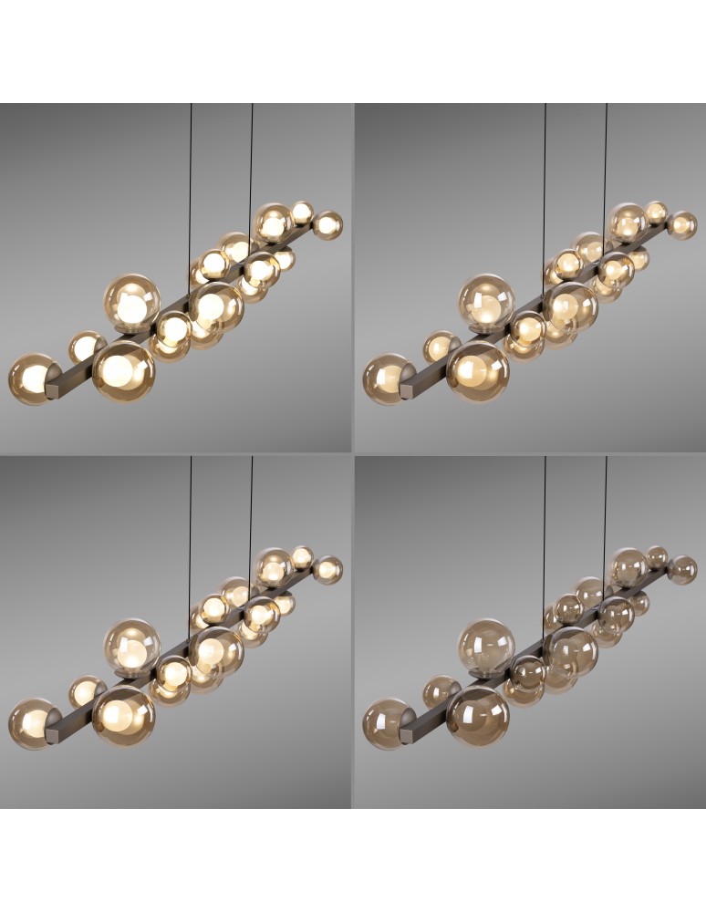 Paul Neuhaus Pure E-Popup Lampa Wisząca Brązowa 2558-97