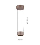 Paul Neuhaus Pure Clipse Lampa Wisząca Brązowa 2471-97