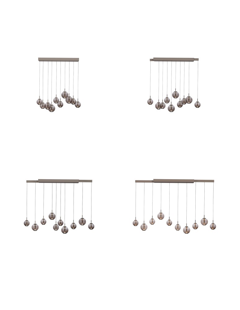 Paul Neuhaus Pure E-Infinity Lampa Wisząca Brązowy 2221-97