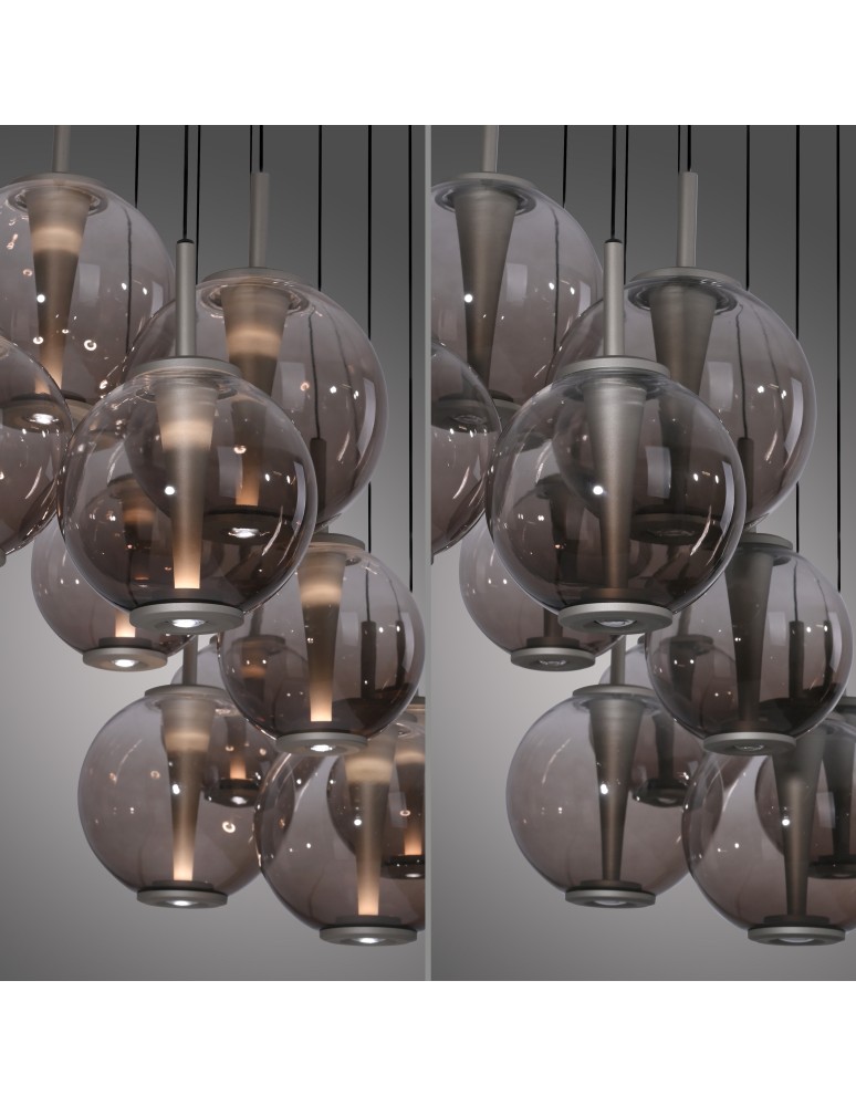 Paul Neuhaus Pure E-Infinity Lampa Wisząca Brązowy 2221-97