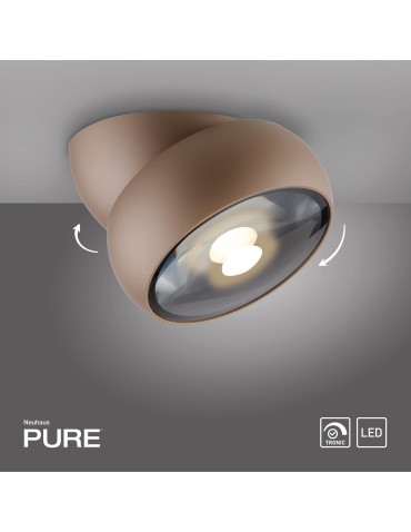 Paul Neuhaus Pure Move Lampa Sufitowa Brązowa 6235-97