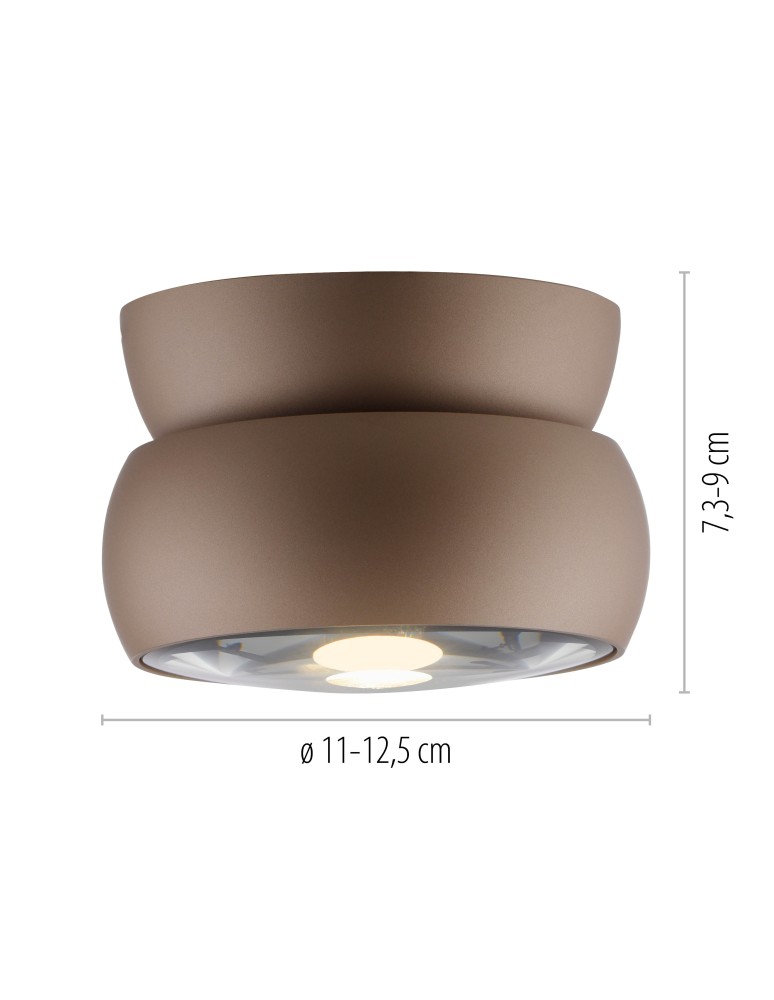 Paul Neuhaus Pure Move Lampa Sufitowa Brązowa 6235-97