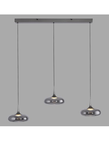 Paul Neuhaus Posh Lampa Wisząca Szara 15693-15