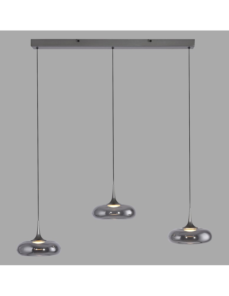 Paul Neuhaus Posh Lampa Wisząca Szara 15693-15