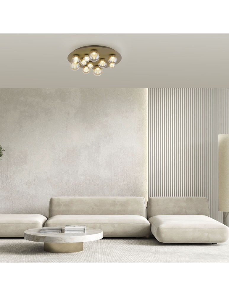 Paul Neuhaus Pure Popup Lampa Sufitowa Brązowa 6588-97