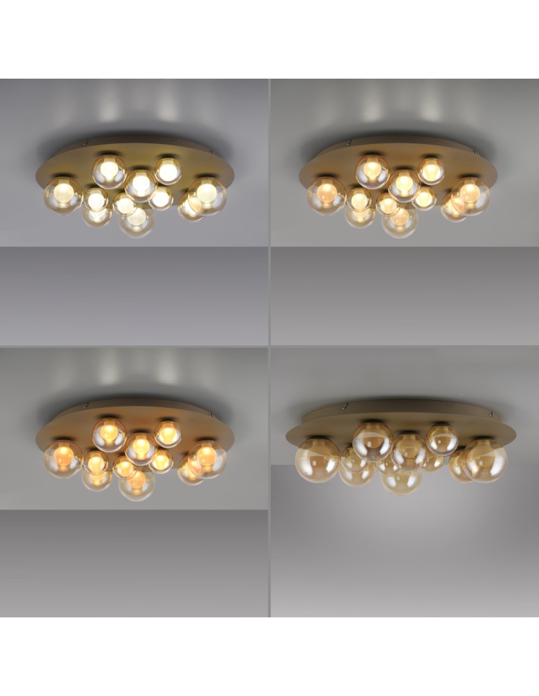 Paul Neuhaus Pure Popup Lampa Sufitowa Brązowa 6588-97