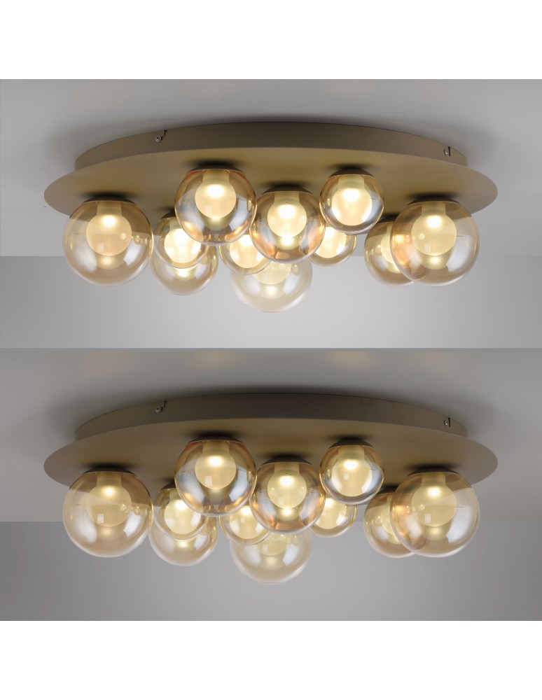 Paul Neuhaus Pure Popup Lampa Sufitowa Brązowa 6588-97
