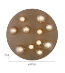 Paul Neuhaus Pure Popup Lampa Sufitowa Brązowa 6588-97