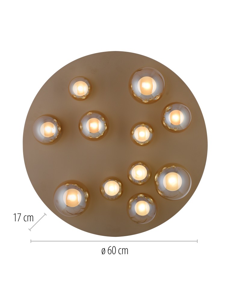 Paul Neuhaus Pure Popup Lampa Sufitowa Brązowa 6588-97