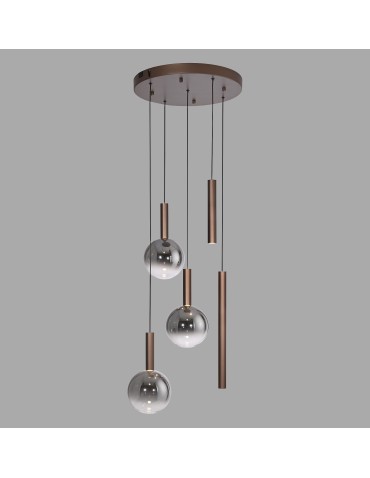 Paul Neuhaus Bowl Lampa Wisząca Brązowa 2285-23